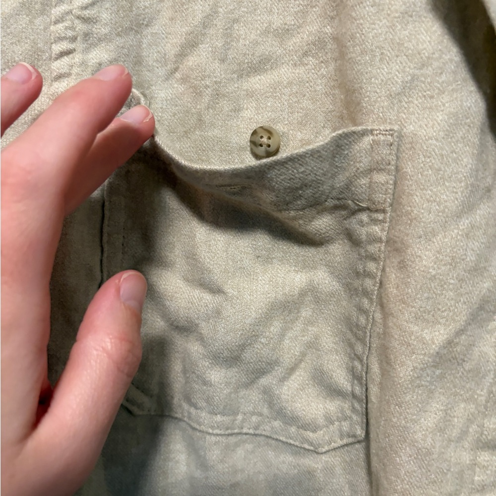Goodfellow & Co Cream Lightweight Shirt Jacket - Picture 2 of 5